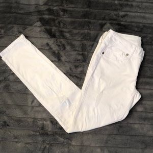 Maurices White Distressed Jegging